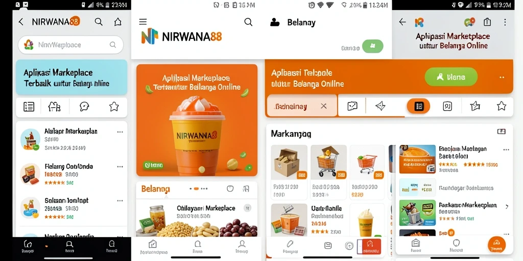Tampilan antarmuka aplikasi NIRWANA88 yang user-friendly dan menarik.