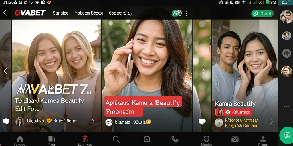 Tampilan antarmuka OVABET yang modern dan fungsional.
