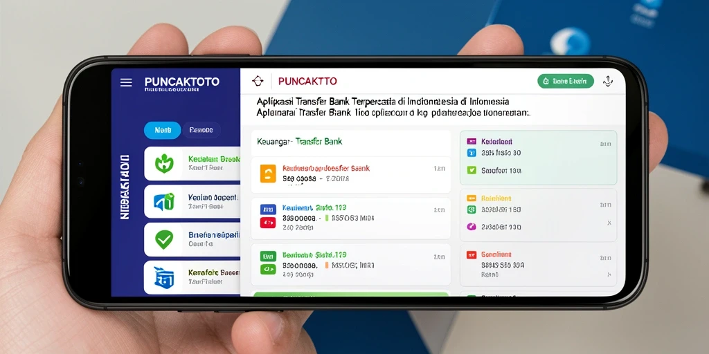Antarmuka PUNCAKTOTO yang ramah pengguna untuk transfer bank.