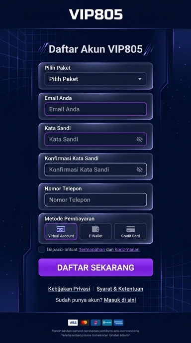 Panduan Registrasi Akun Baru vip805 di Android